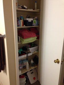 Look! Folded towels! Like items together! Everyone wins!