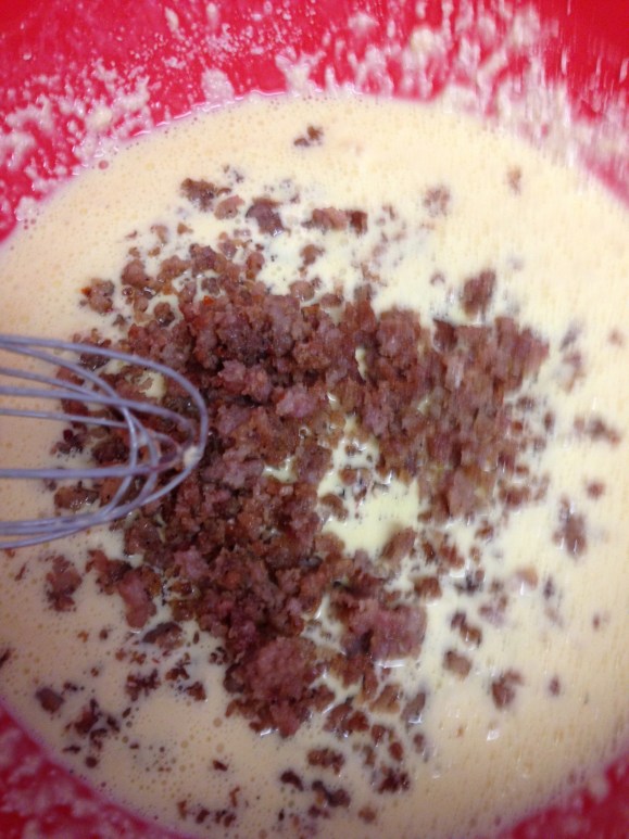 Milk... with meat... Yum.