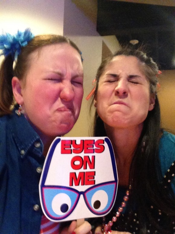 It only seems fair to introduce her with another club shot. It was kindergarden club. We were disobeying the teacher. Roll with it. 