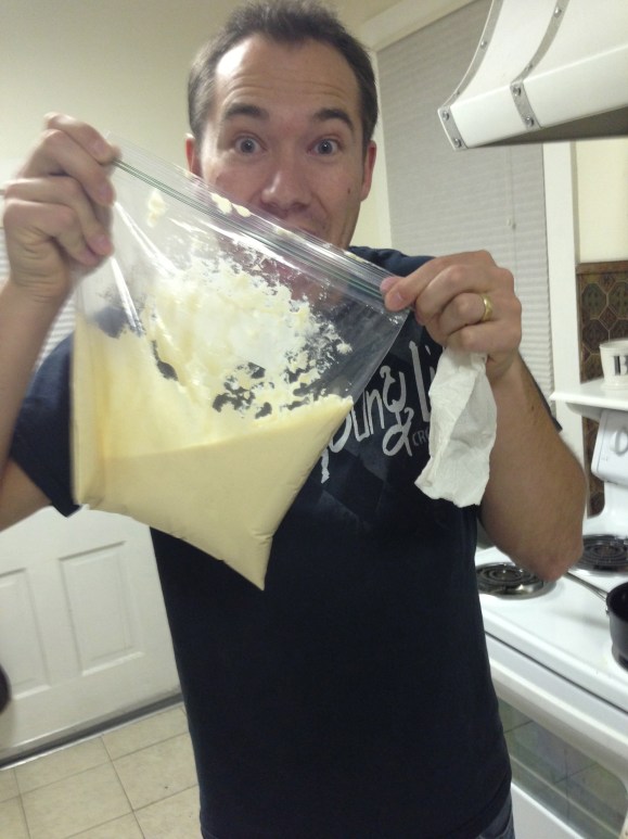 Just remember... cut a SMALL slit!