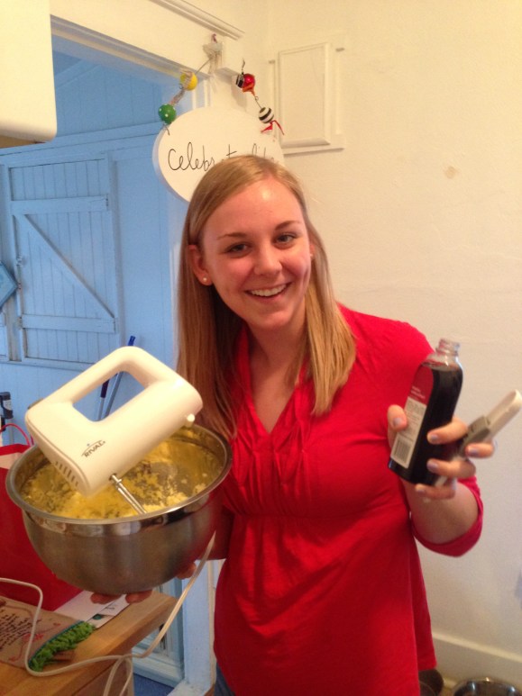 She mixes, she stirs, she bakes... She's basically the entire reason this post exists! 