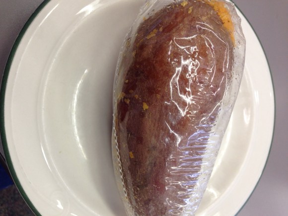 Five minutes. Cooked yam. WHO SAW THAT COMING?!