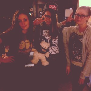 Wearing an ironic beard at Hipster themed Young Life Club.