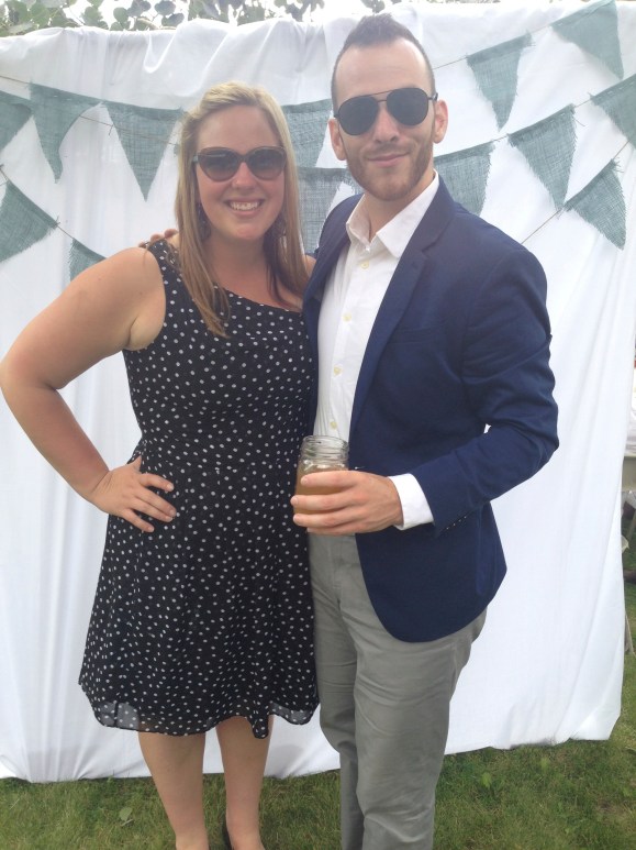 The cake wasn't the only thing there winning that day. Check out me and my wedding date partner in crime. 